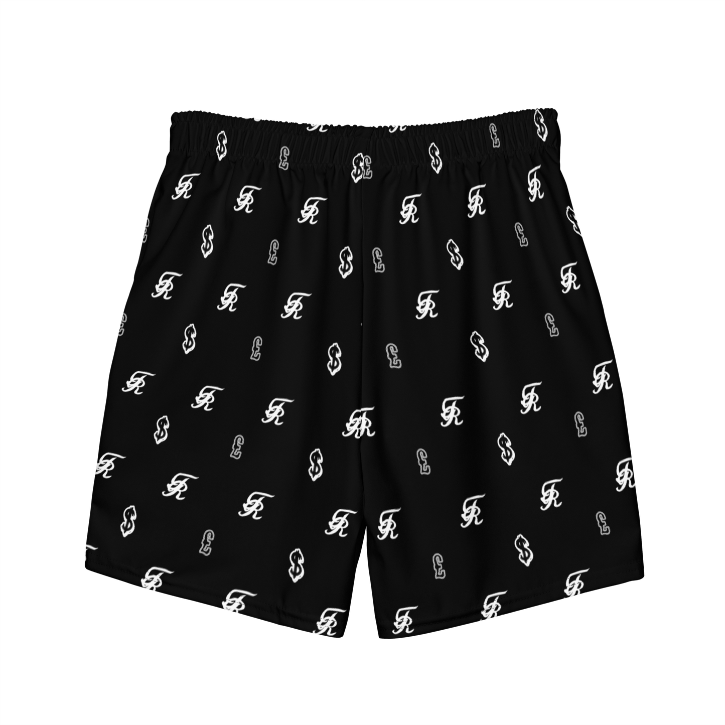 Signature All-Over Print Swim Trunks