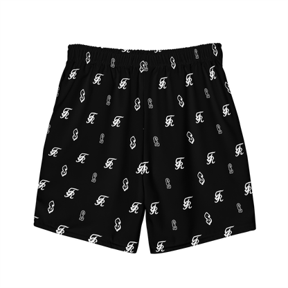 Signature All-Over Print Swim Trunks