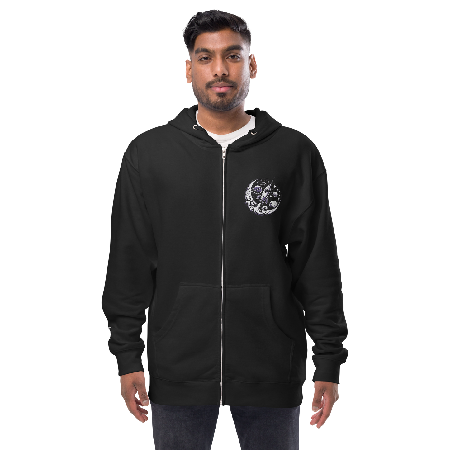 'To the Moon' Zip Up Hoodie