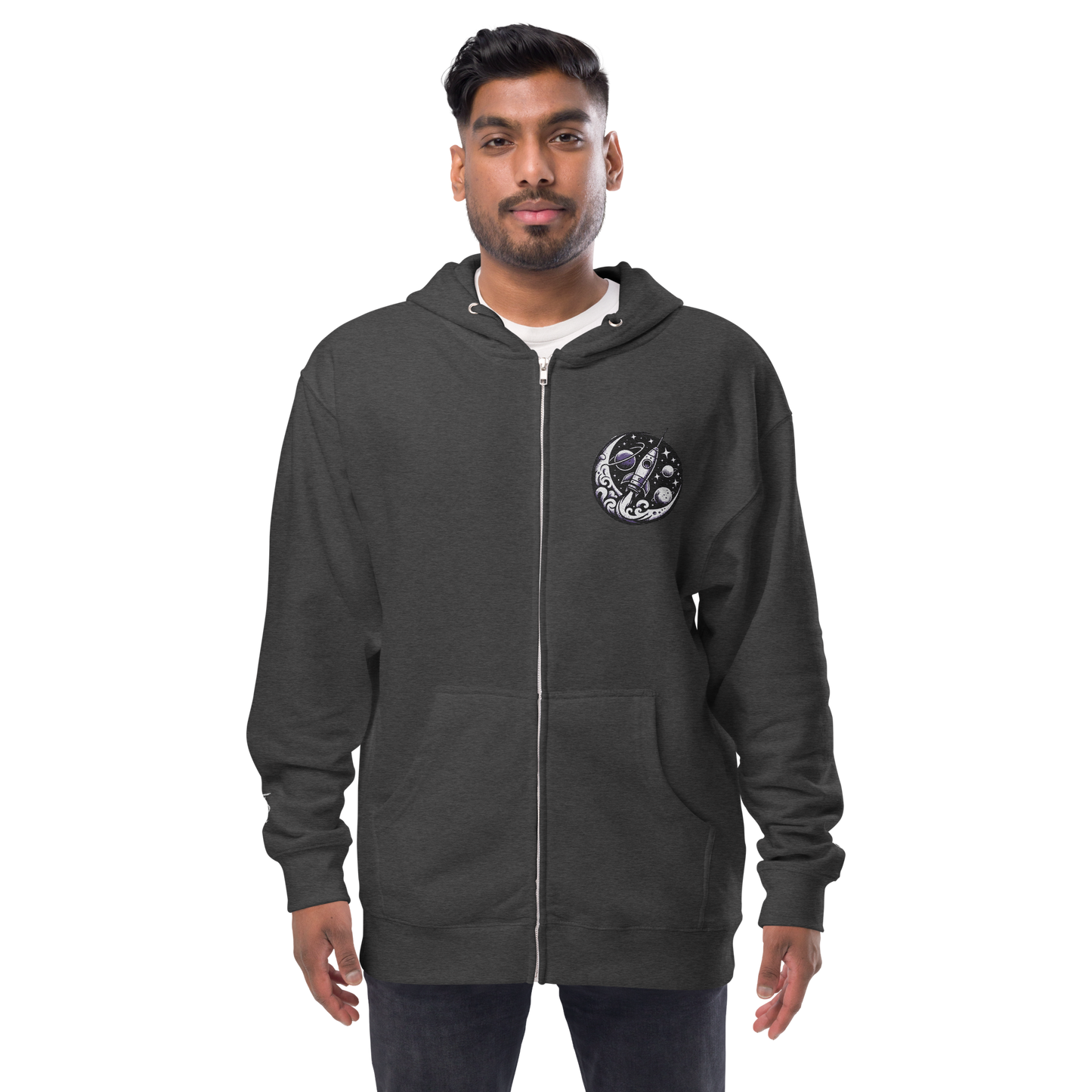 'To the Moon' Zip Up Hoodie