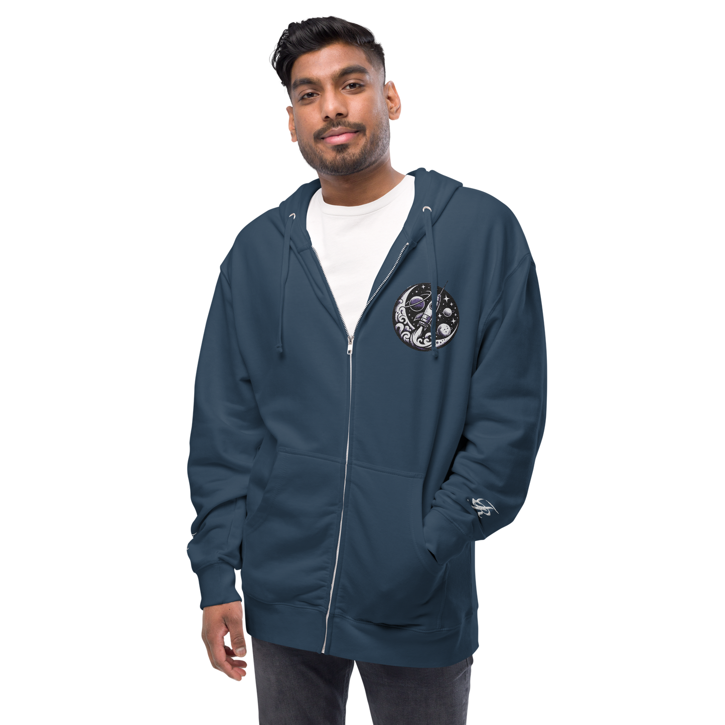 'To the Moon' Zip up Hoodie