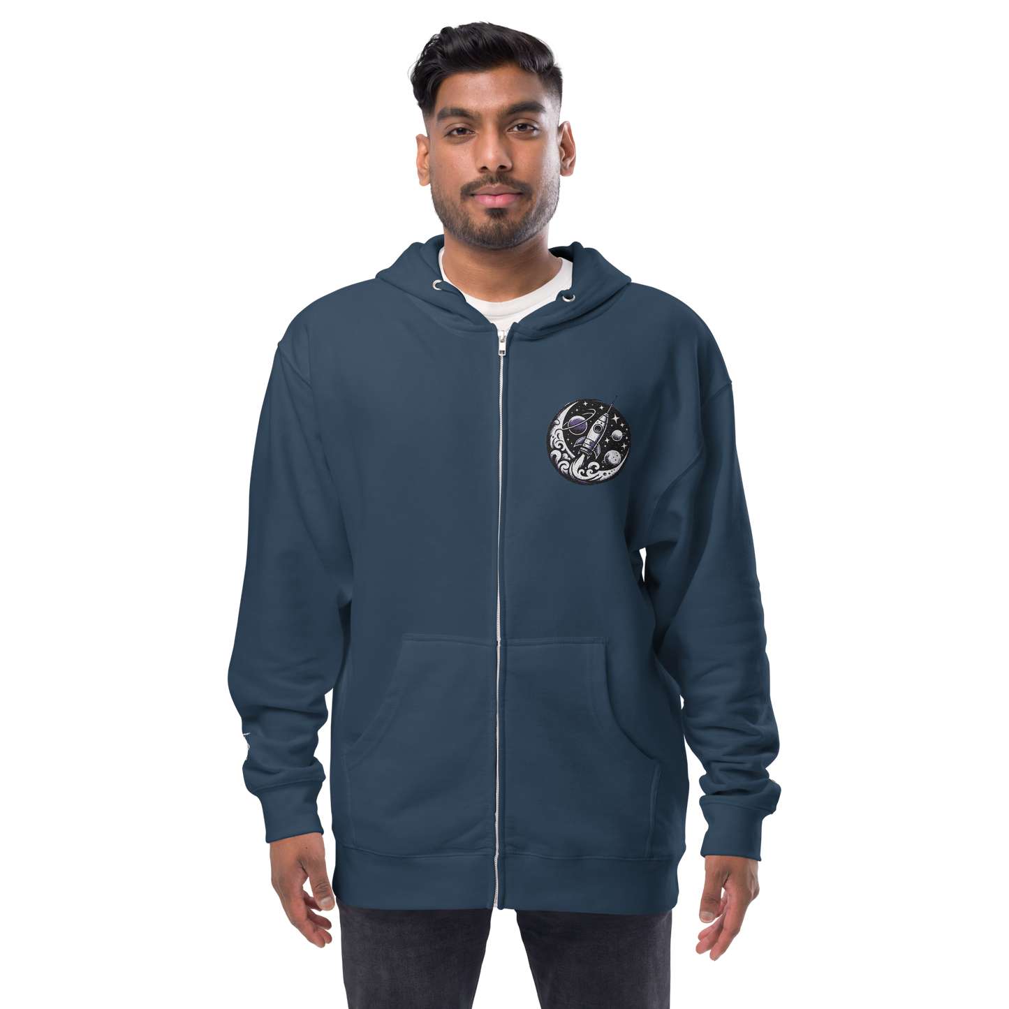 'To the Moon' Zip Up Hoodie