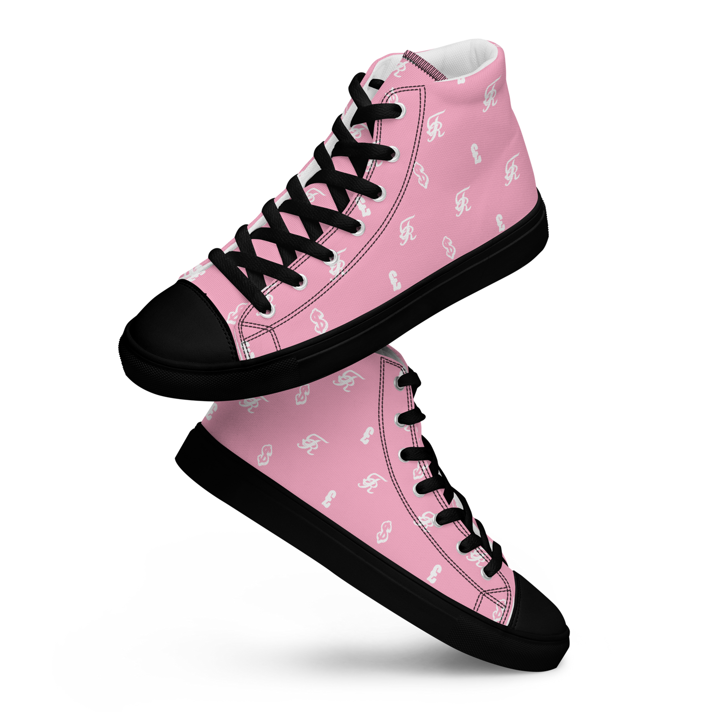 Signature All-Over Print Women’s High Top Canvas Shoes