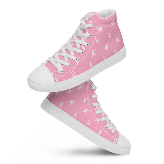 Signature All-Over Print Women’s High Top Canvas Shoes